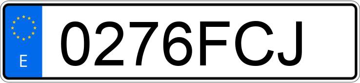 Numer rejestracyjny 0276FCJ posiada RENAULT MEGANE