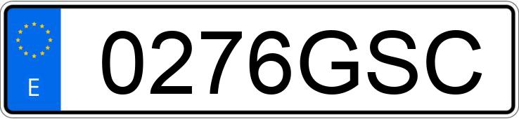Numer rejestracyjny 0276GSC posiada OPEL CORSA