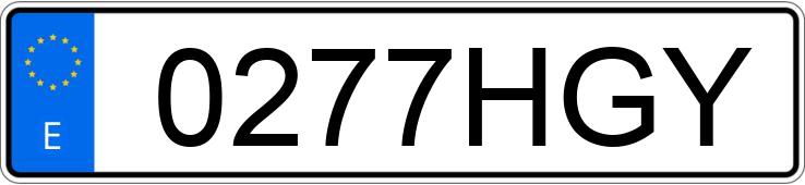 Numer rejestracyjny 0277HGY posiada MERCEDES SL (230)