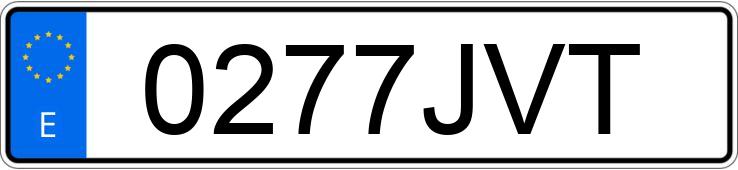 Numer rejestracyjny 0277JVT posiada FORD CUSTOM