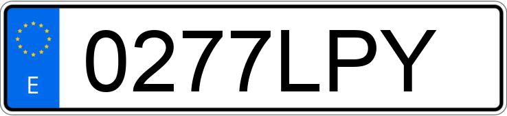 Numer rejestracyjny 0277LPY posiada MERCEDES VITO