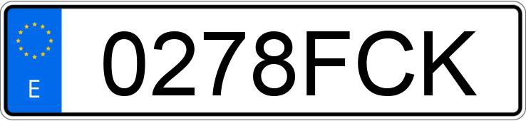 Numer rejestracyjny 0278FCK posiada VOLVO S40