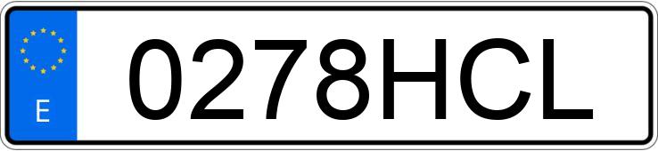 Numer rejestracyjny 0278HCL posiada FORD FIESTA