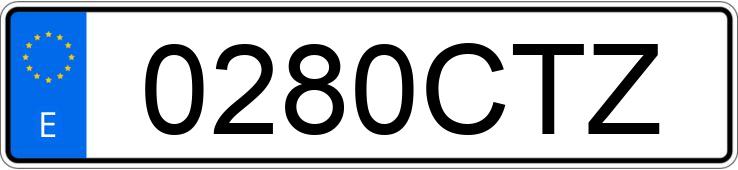 Numer rejestracyjny 0280CTZ posiada MERCEDES C (203)