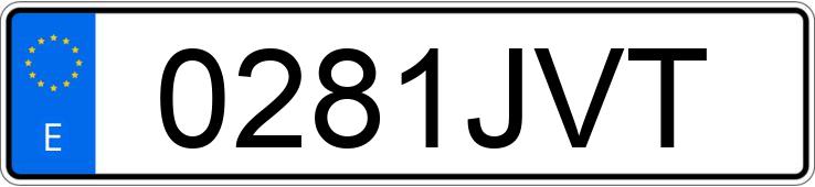 Numer rejestracyjny 0281JVT posiada VOLKSWAGEN SCIROCCO