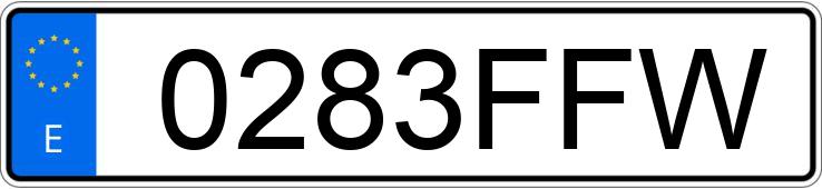 Numer rejestracyjny 0283FFW posiada RENAULT MEGANE Numer rejestracyjny 0283FFW posiada RENAULT MEGANE