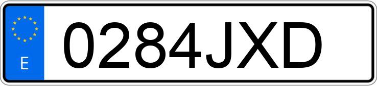 Numer rejestracyjny 0284JXD posiada VOLKSWAGEN GOLF Numer rejestracyjny 0284JXD posiada VOLKSWAGEN GOLF