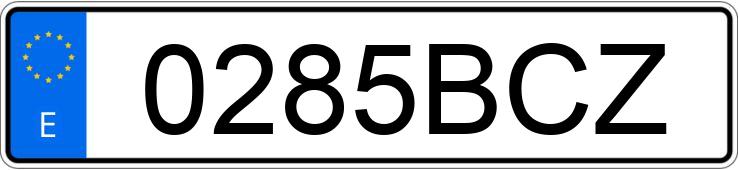 Numer rejestracyjny 0285BCZ posiada SEAT IBIZA Numer rejestracyjny 0285BCZ posiada SEAT IBIZA