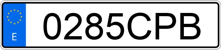 Numer rejestracyjny 0285CPB posiada PEUGEOT 206