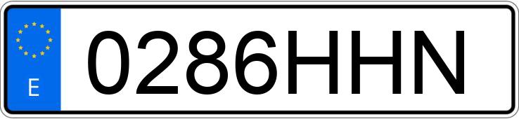 Numer rejestracyjny 0286HHN posiada RENAULT LAGUNA