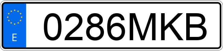 Numer rejestracyjny 0286MKB posiada KIA CEED