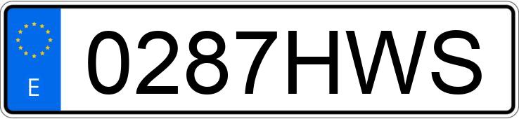 Numer rejestracyjny 0287HWS posiada VOLKSWAGEN SCIROCCO