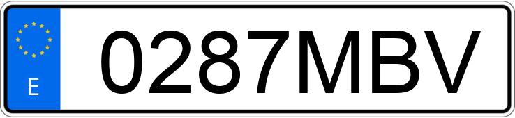 Numer rejestracyjny 0287MBV posiada BMW X1