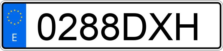 Numer rejestracyjny 0288DXH posiada BMW SERIE 5