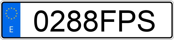 Numer rejestracyjny 0288FPS posiada OPEL CORSA