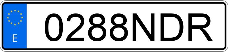 Numer rejestracyjny 0288NDR posiada MERCEDES C (204)