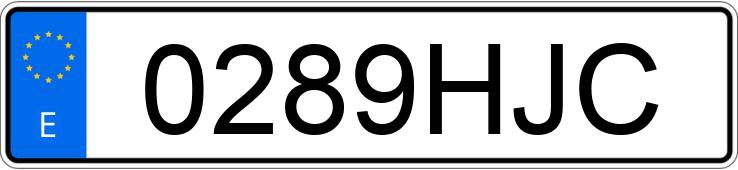 Numer rejestracyjny 0289HJC posiada BMW SERIE 6