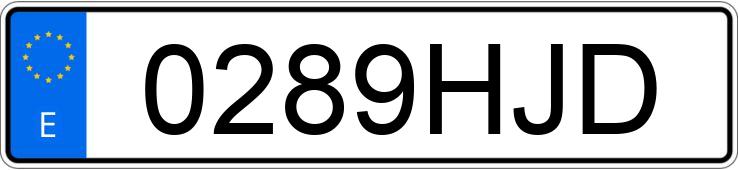 Numer rejestracyjny 0289HJD posiada HYUNDAI IX 35