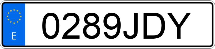 Numer rejestracyjny 0289JDY posiada VOLKSWAGEN CADDY Numer rejestracyjny 0289JDY posiada VOLKSWAGEN CADDY
