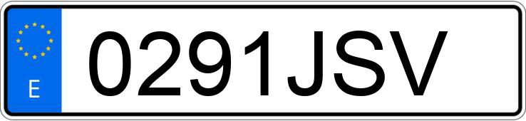 Numer rejestracyjny 0291JSV posiada BMW SERIE 3