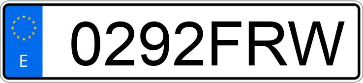 Numer rejestracyjny 0292FRW posiada FIAT BRAVO 1.9 MJET DYNAMIC PSPORT