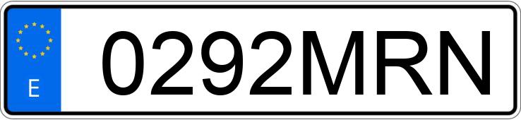 Numer rejestracyjny 0292MRN posiada VOLKSWAGEN CADDY MAXI