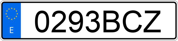 Numer rejestracyjny 0293BCZ posiada PEUGEOT 306