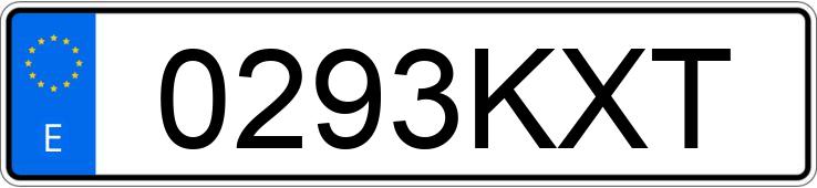 Numer rejestracyjny 0293KXT posiada RENAULT CLIO