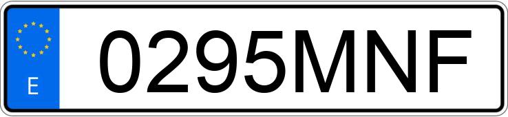 Numer rejestracyjny 0295MNF posiada MERCEDES C (205)