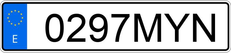 Numer rejestracyjny 0297MYN posiada BMW S