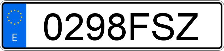 Numer rejestracyjny 0298FSZ posiada FORD FOCUS Numer rejestracyjny 0298FSZ posiada FORD FOCUS