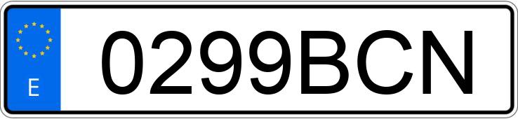 Numer rejestracyjny 0299BCN posiada VOLKSWAGEN PASSAT