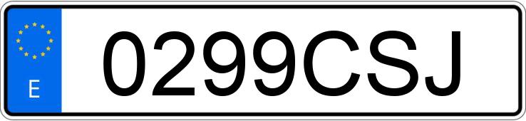 Numer rejestracyjny 0299CSJ posiada CITROEN XSARA