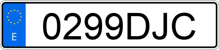 Numer rejestracyjny 0299DJC posiada MAZDA MAZDA3