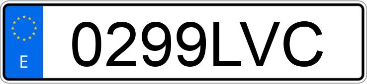 Numer rejestracyjny 0299LVC posiada MAZDA MAZDA3