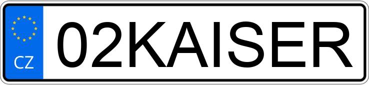 Numer rejestracyjny 02KAISER posiada MERCEDES GLS