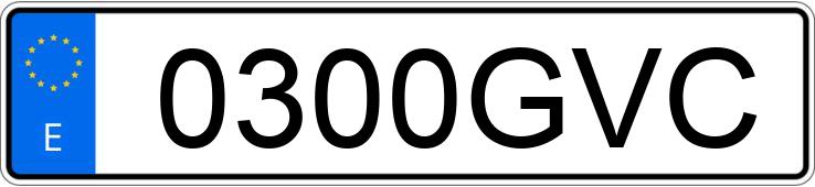 Numer rejestracyjny 0300GVC posiada FORD TRANSIT