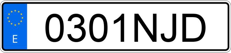 Numer rejestracyjny 0301NJD posiada HYUNDAI KONA