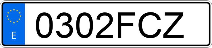 Numer rejestracyjny 0302FCZ posiada SEAT LEON Numer rejestracyjny 0302FCZ posiada SEAT LEON