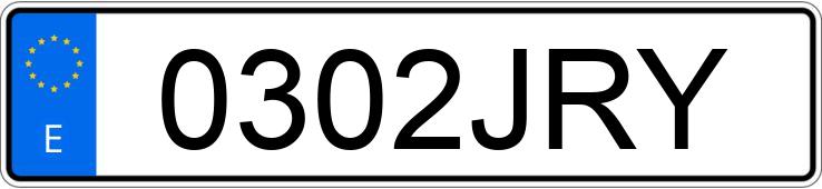 Registreringsnummeret 0302JRY har VOLKSWAGEN SCIROCCO