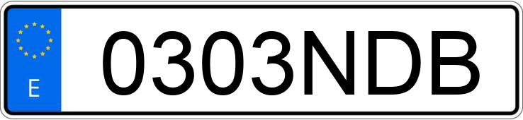 Numer rejestracyjny 0303NDB posiada AUDI A1 SPORTBACK