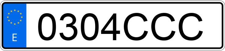 Numer rejestracyjny 0304CCC posiada CITROEN XSARA Numer rejestracyjny 0304CCC posiada CITROEN XSARA