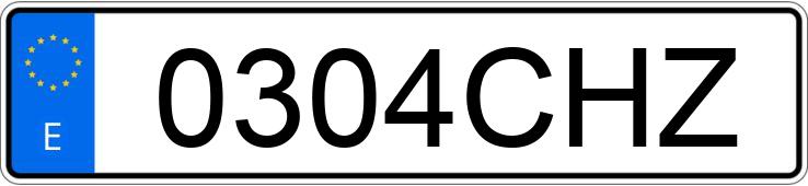 Numer rejestracyjny 0304CHZ posiada AUDI A6