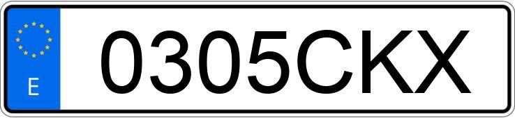 Numer rejestracyjny 0305CKX posiada SEAT LEON