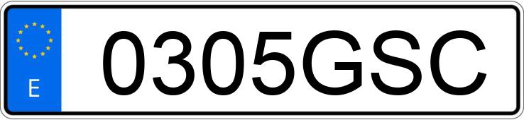 Numer rejestracyjny 0305GSC posiada RENAULT SCENIC Numer rejestracyjny 0305GSC posiada RENAULT SCENIC