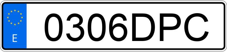 Numer rejestracyjny 0306DPC posiada PEUGEOT PARTNER