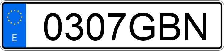 Numer rejestracyjny 0307GBN posiada VOLKSWAGEN PASSAT