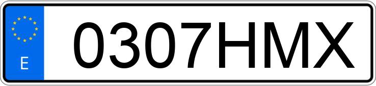 Numer rejestracyjny 0307HMX posiada HONDA CIVIC Numer rejestracyjny 0307HMX posiada HONDA CIVIC