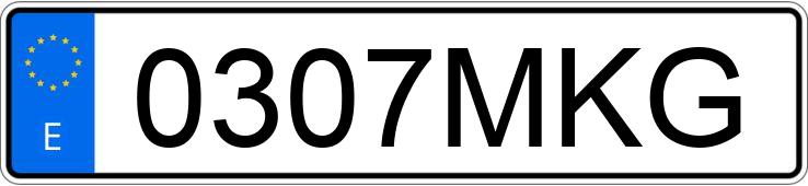 Numer rejestracyjny 0307MKG posiada SEAT IBIZA