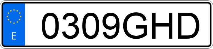 Numer rejestracyjny 0309GHD posiada OPEL ASTRA GTC